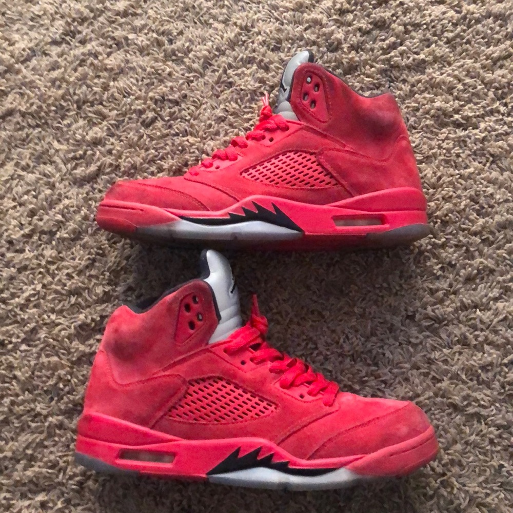 COPY - Jordan 5 red suade